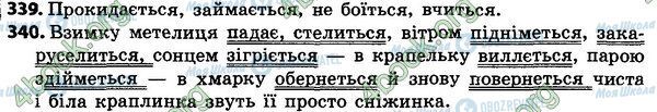 ГДЗ Українська мова 4 клас сторінка 339-340